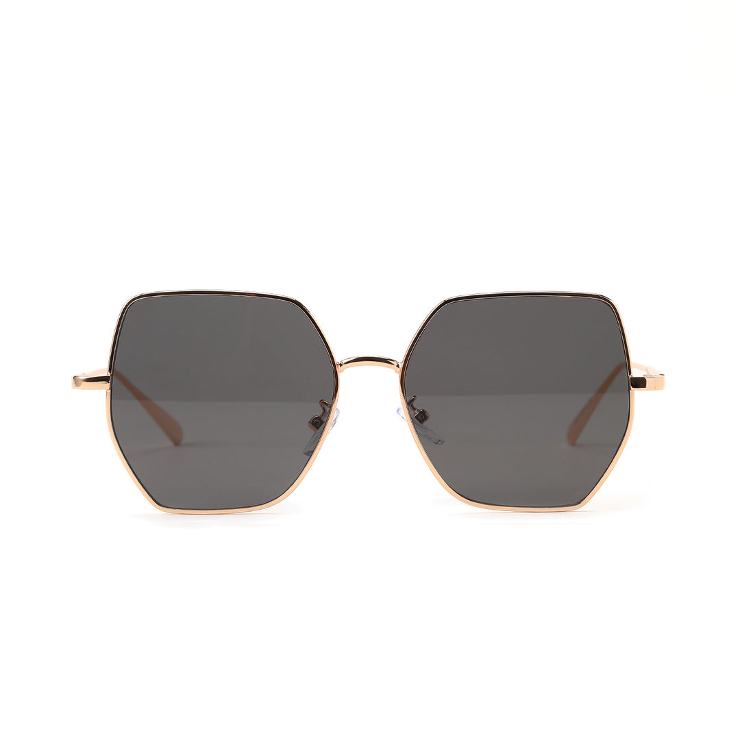 Women fashionable hexagonal sunglasses with UV protection Stornfield