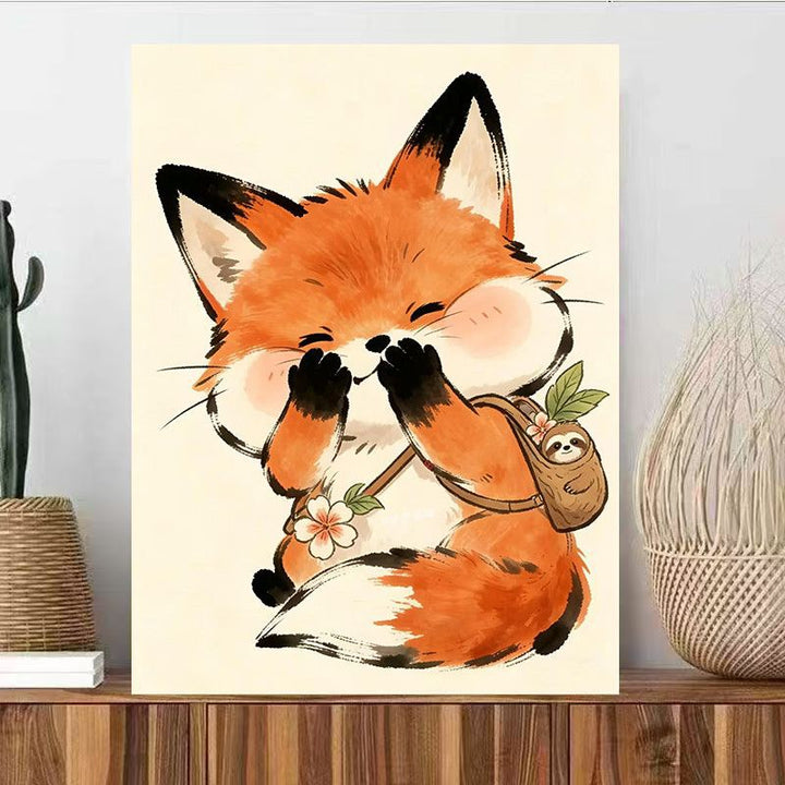 Cute Animal Illustration Wall Art Stornfield