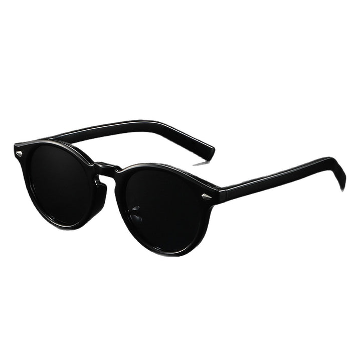 Ladies Round Sunglasses with Transparent Frame and Reflective Lenses Stornfield