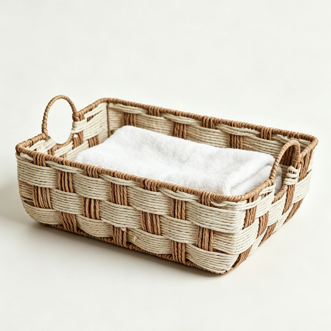 Storage basket made of woven material Stornfield