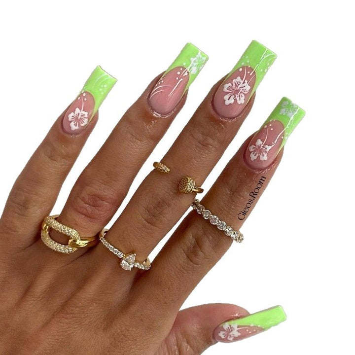 Floral Acrylic Nail Enhancements Stornfield 1789915564