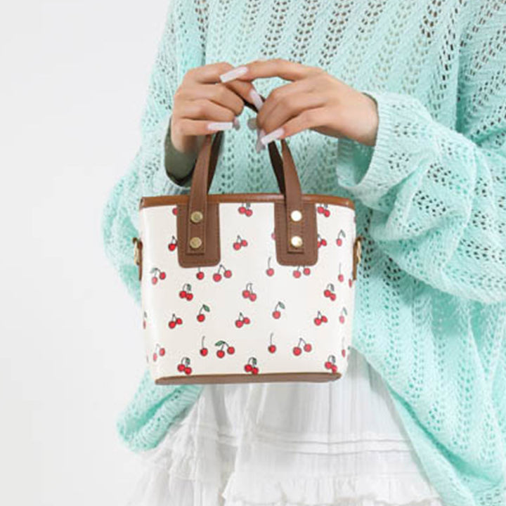 Cherry Print Mini Crossbody Bag