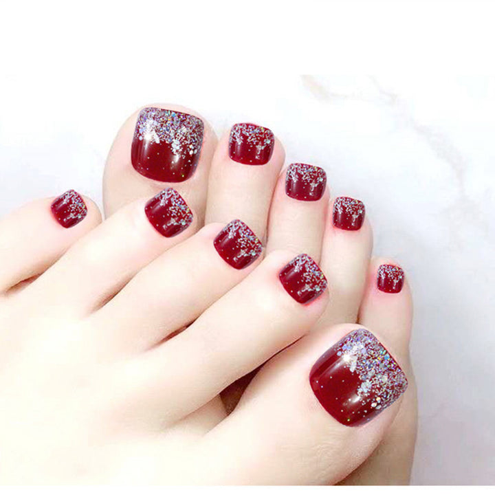 Decorative Crystal-Embellished Press-On Nails Stornfield