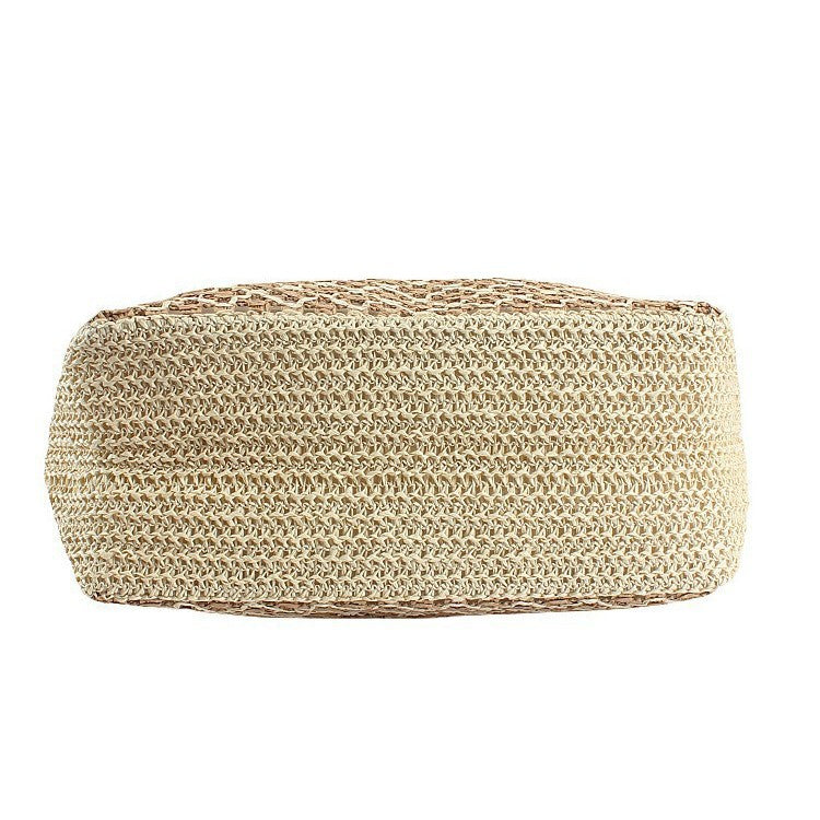 Handcrafted basket bag with leather handles Stornfield