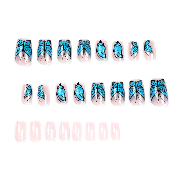 Artificial Nail Art Design with Butterfly Motif Stornfield