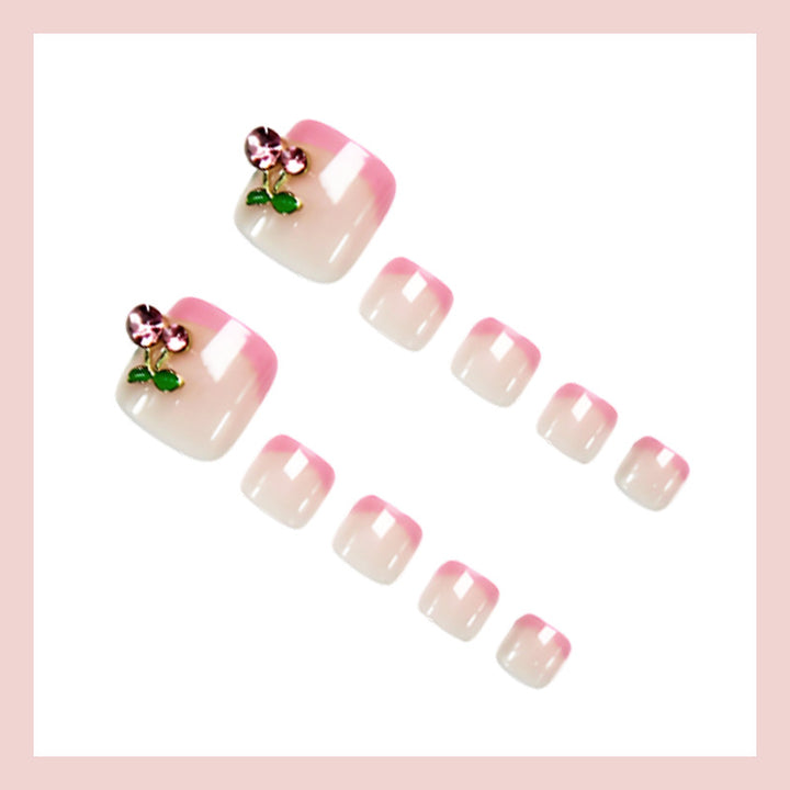Nail art set with elegant flower decorations Stornfield
