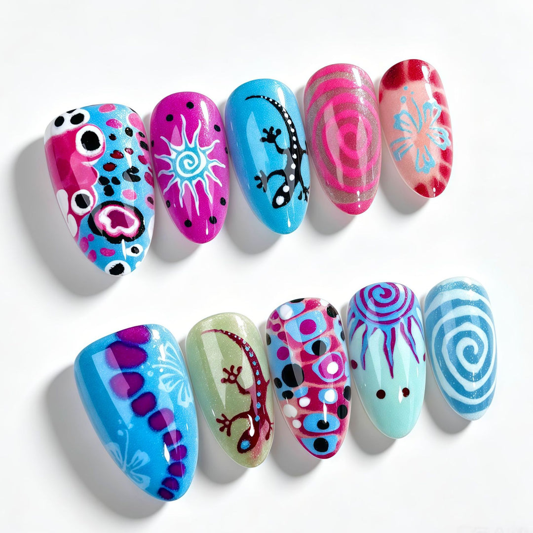 Artistic Vibrant Nail Art Collection