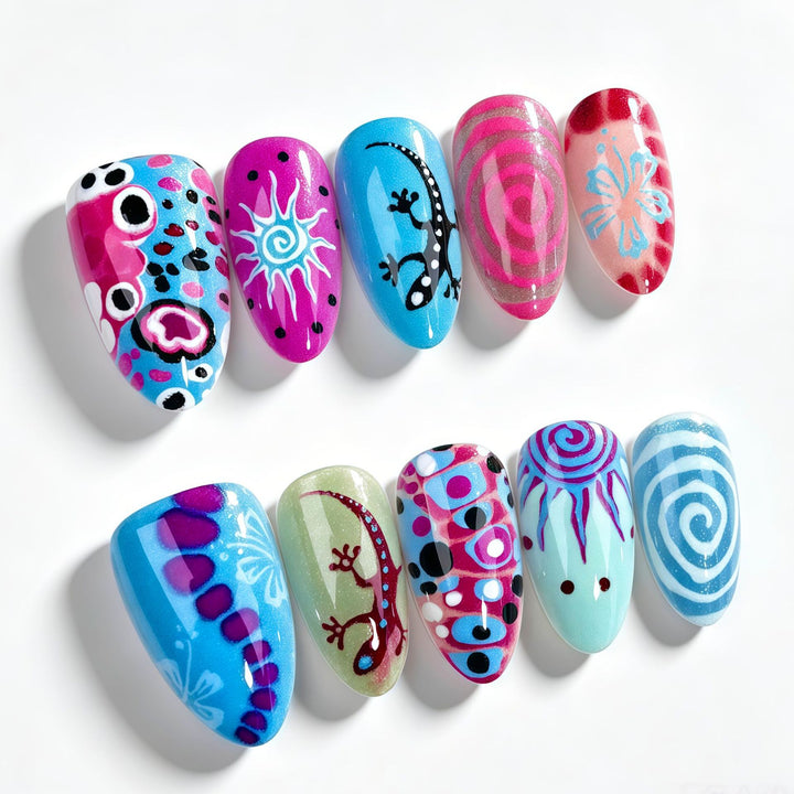 Artistic Vibrant Nail Art Collection