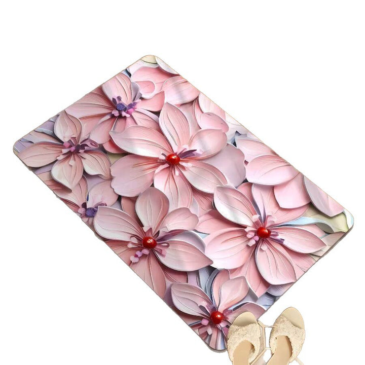 Decorative 3D Floral Bath Mat