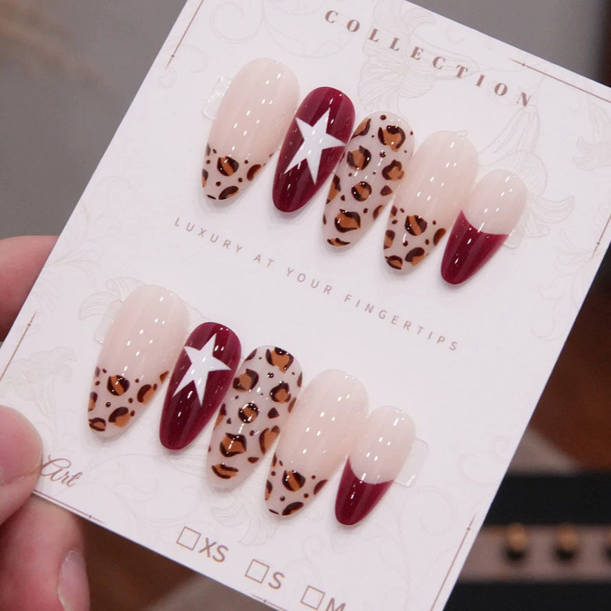Luxury Leopard Print Press-On Nail Set