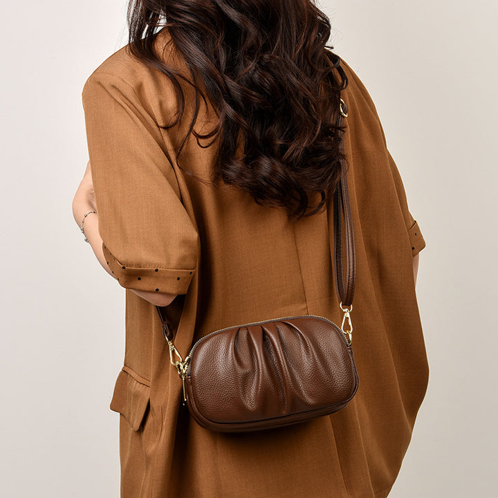 Pleated Crossbody Purse