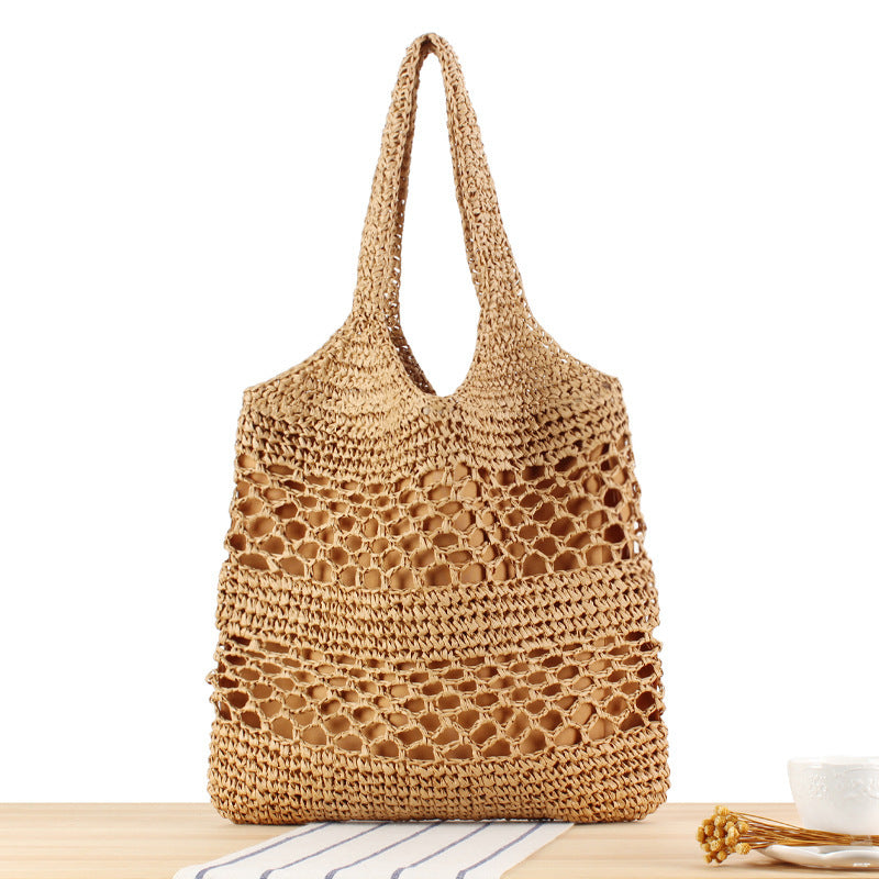 Shoulder Bag Made of Sustainable Rattan Weaving Stornfield