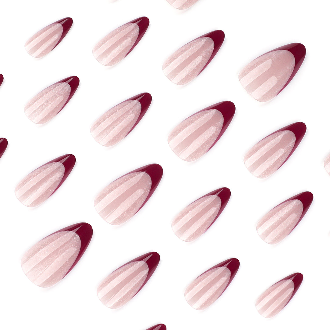 Artificial stiletto nails with sparkling tips Stornfield