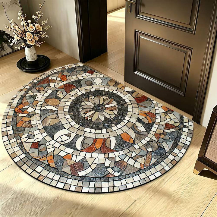 Mosaic pattern carpet