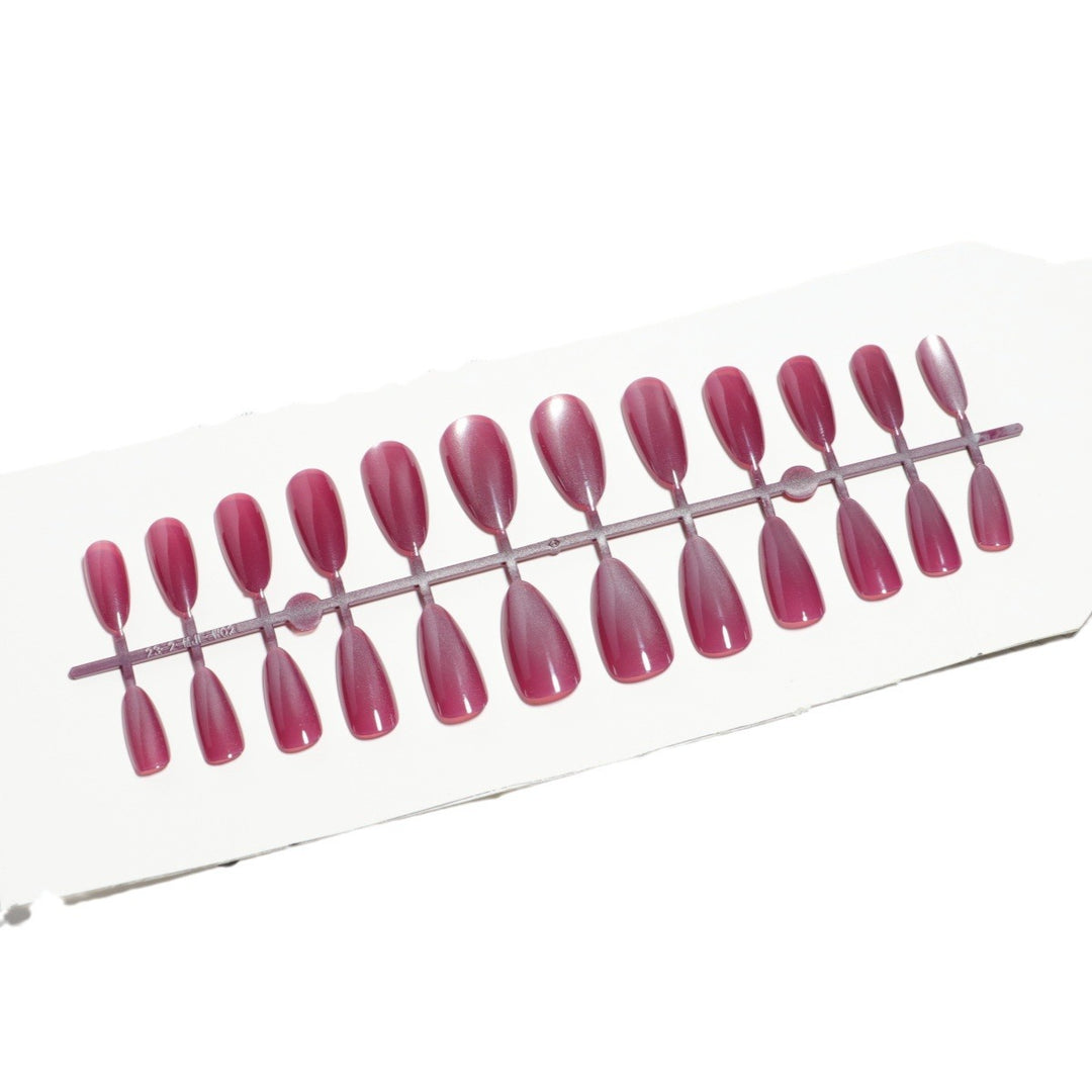 Glossy Almond-Shaped Press-On Nail Set Stornfield 1787225031