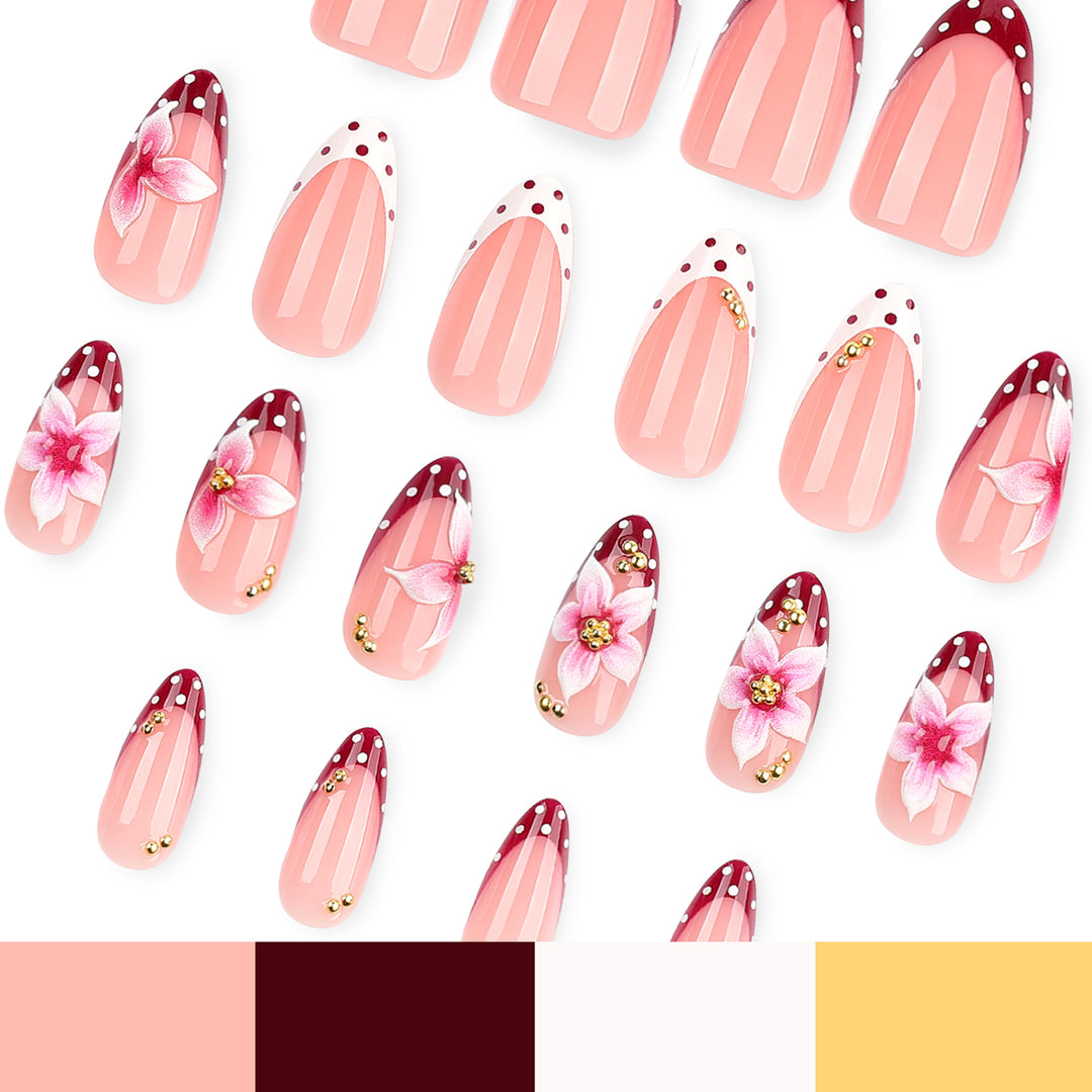 Artificial nails with flower design Stornfield