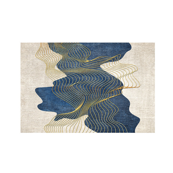 Modern Abstract Leaf Design Area Rug Stornfield
