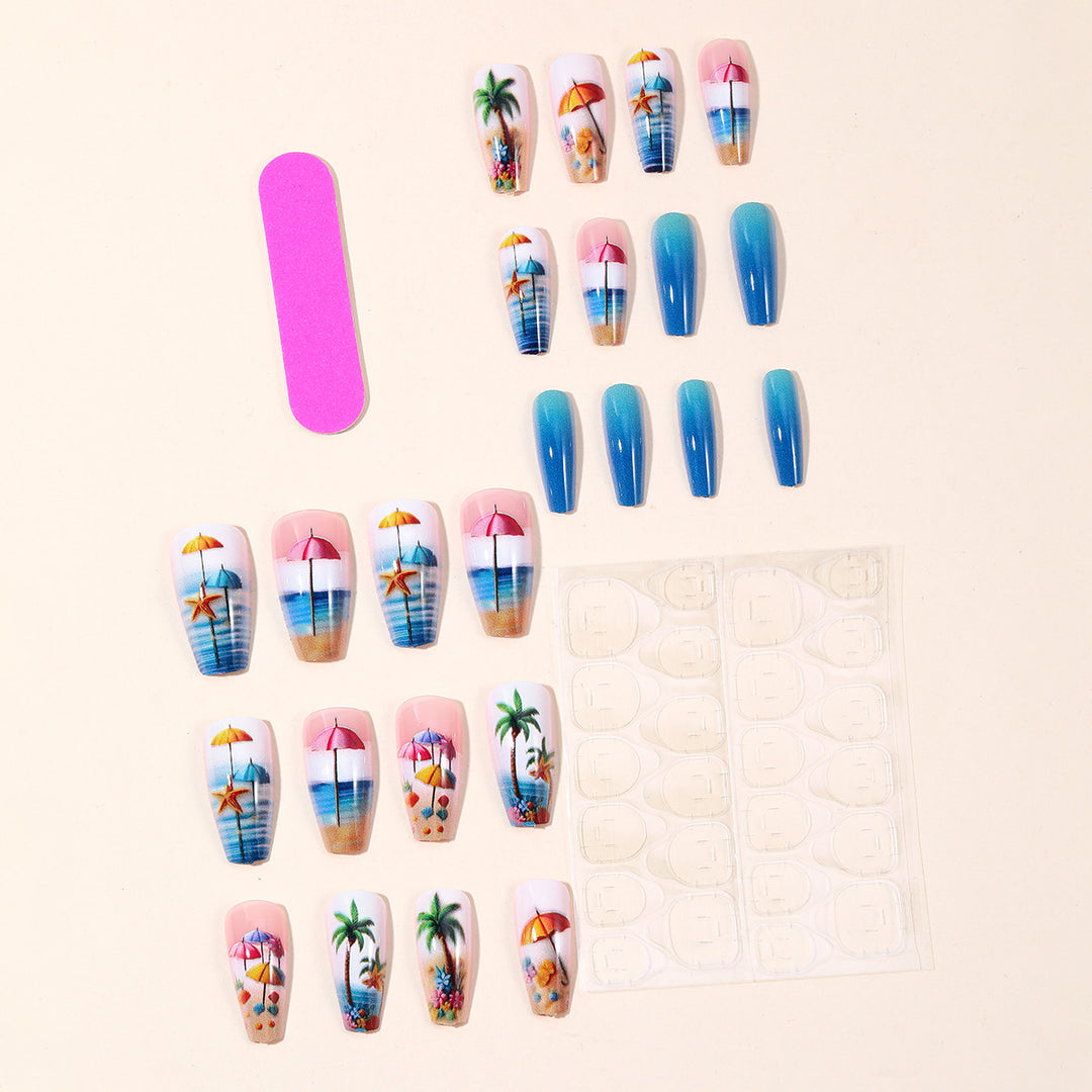 Tropical Beach-Inspired Nail Art Extensions Stornfield