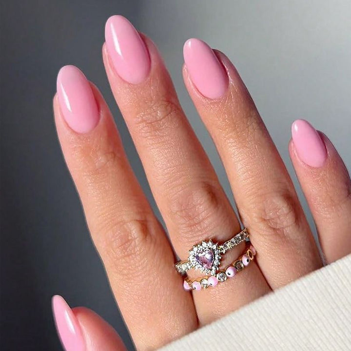 Acrylic nail set with elegant and natural designs Stornfield