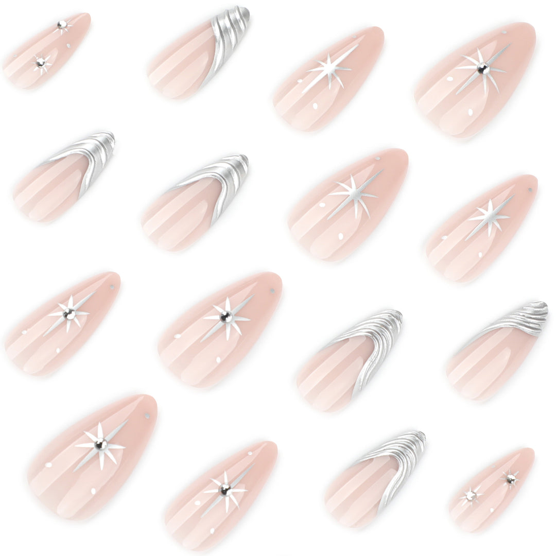 Artistic nail extensions with delicate designs Stornfield