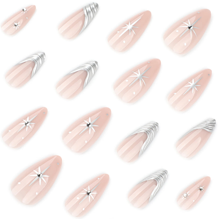 Artistic nail extensions with delicate designs Stornfield