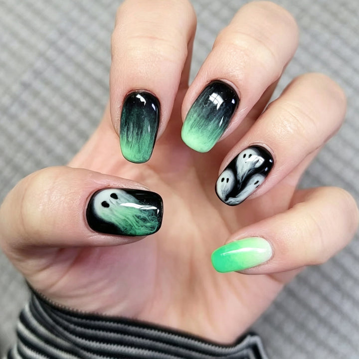 Ghostly Glow Press-On Nail Art Set Stornfield