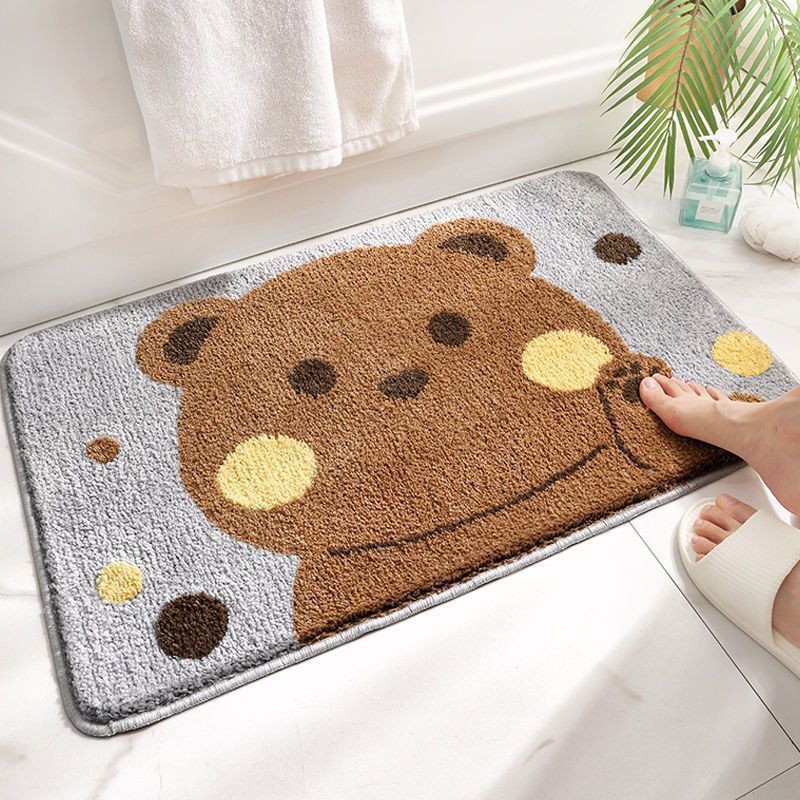 Coastal Waves Shaped Bath Mat