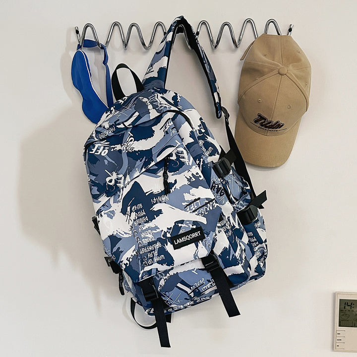 Graffiti Print Casual Backpack Stornfield