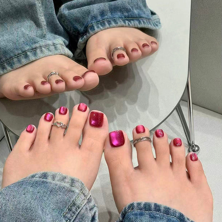 Elegant Glossy Press-On Nail Set Stornfield