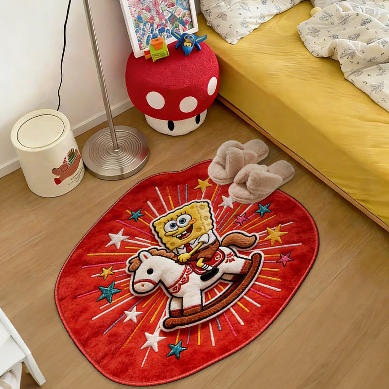 Children's Cartoon Character Plush Area Rug