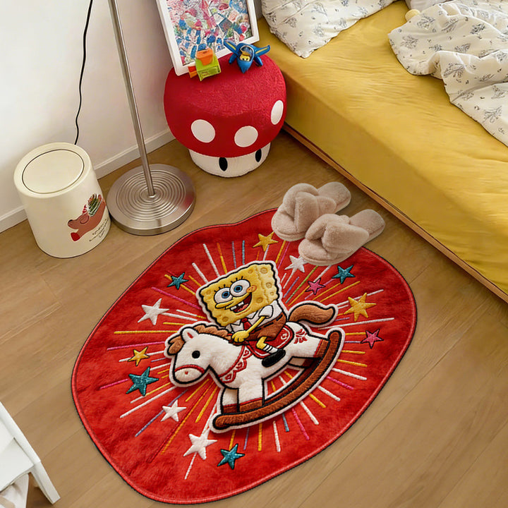 Children's Cartoon Character Plush Area Rug