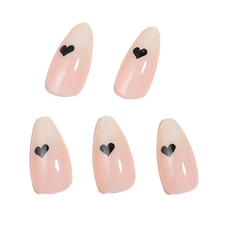 Heart-Accent Artistic Press-On Nails Stornfield