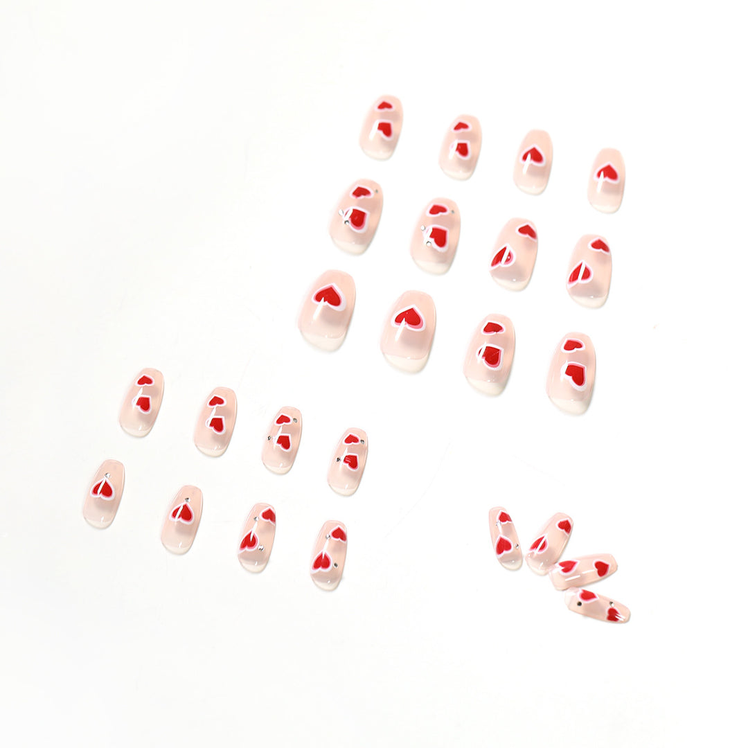 Artistic nail art with heart design Stornfield