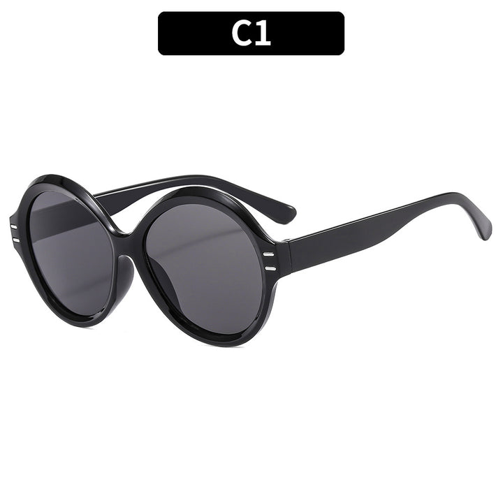 Oversized Round Frame Sunglasses