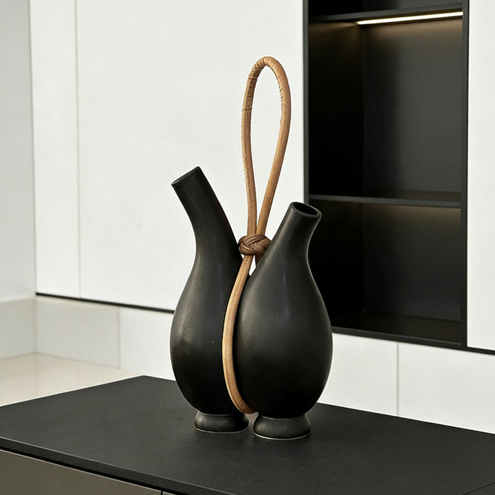 Artistic Double Spout Decorative Vase