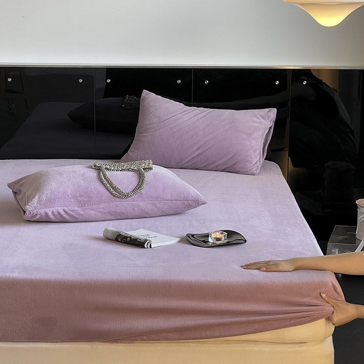 Premium Deep-Pocket Fitted Sheet Set with Silky Breathable Microfiber and Elastic Skirt