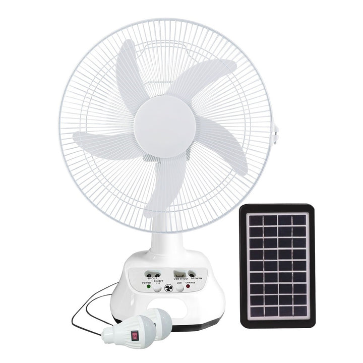Unisex nan leiser USB table fan with multi-blade design, oscillating tilt function and timer Stornfield