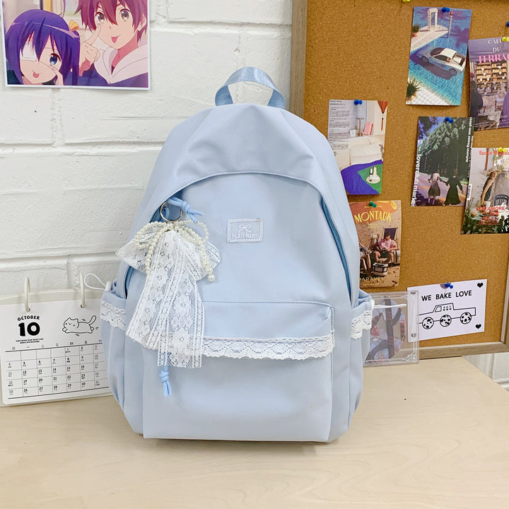 Elegant Lace-Trimmed Daily Backpack Stornfield
