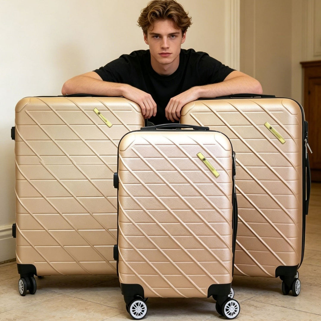 Unisex Compact Multi-Functional Hard Shell Trolley Suitcase Stornfield