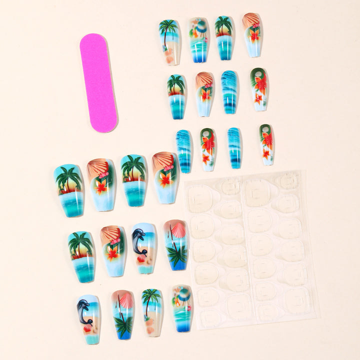 Ocean-Inspired 3D Nail Art Extensions Stornfield