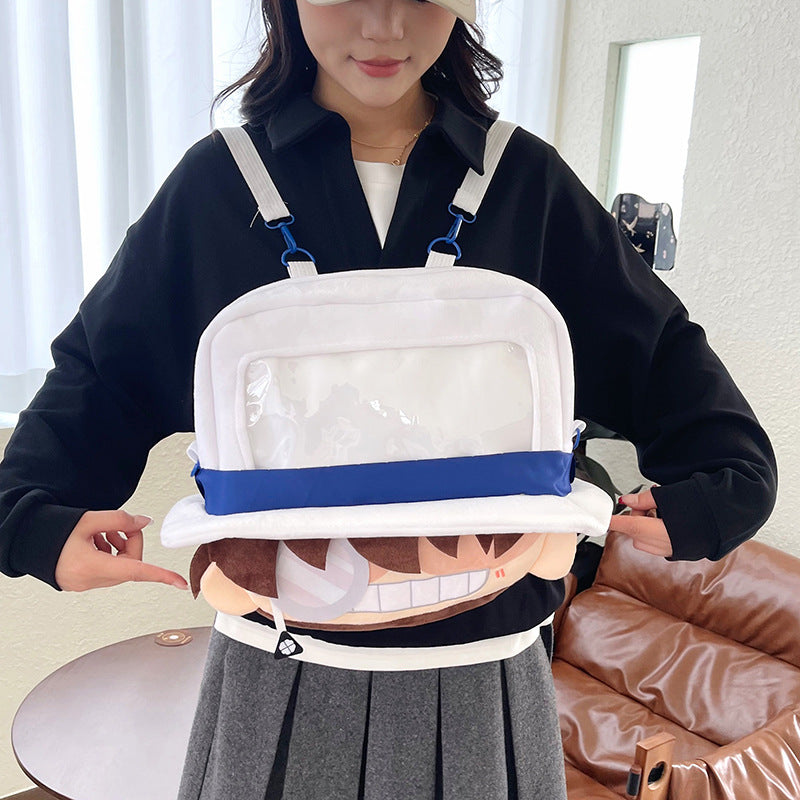 Plush Backpack with Unique Window Stornfield