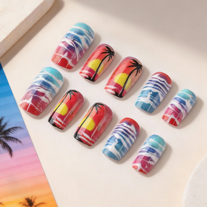 Tropical Sunset Nail Art Set Stornfield