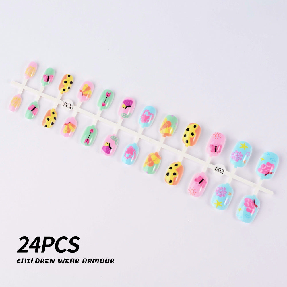 Children's Fun-Themed Press-On Nail Set Stornfield