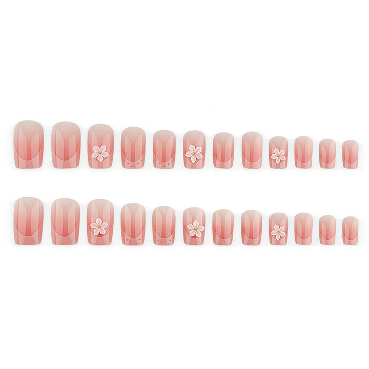 Artificial nails with 3D flower design Stornfield