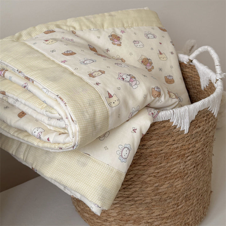 Women’s children's duvet with playful doll pattern Stornfield