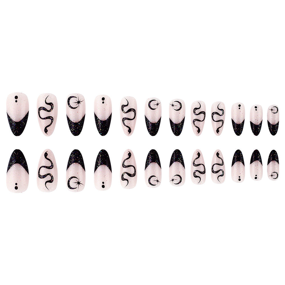Artistic Gel Press-On Nail Set Stornfield