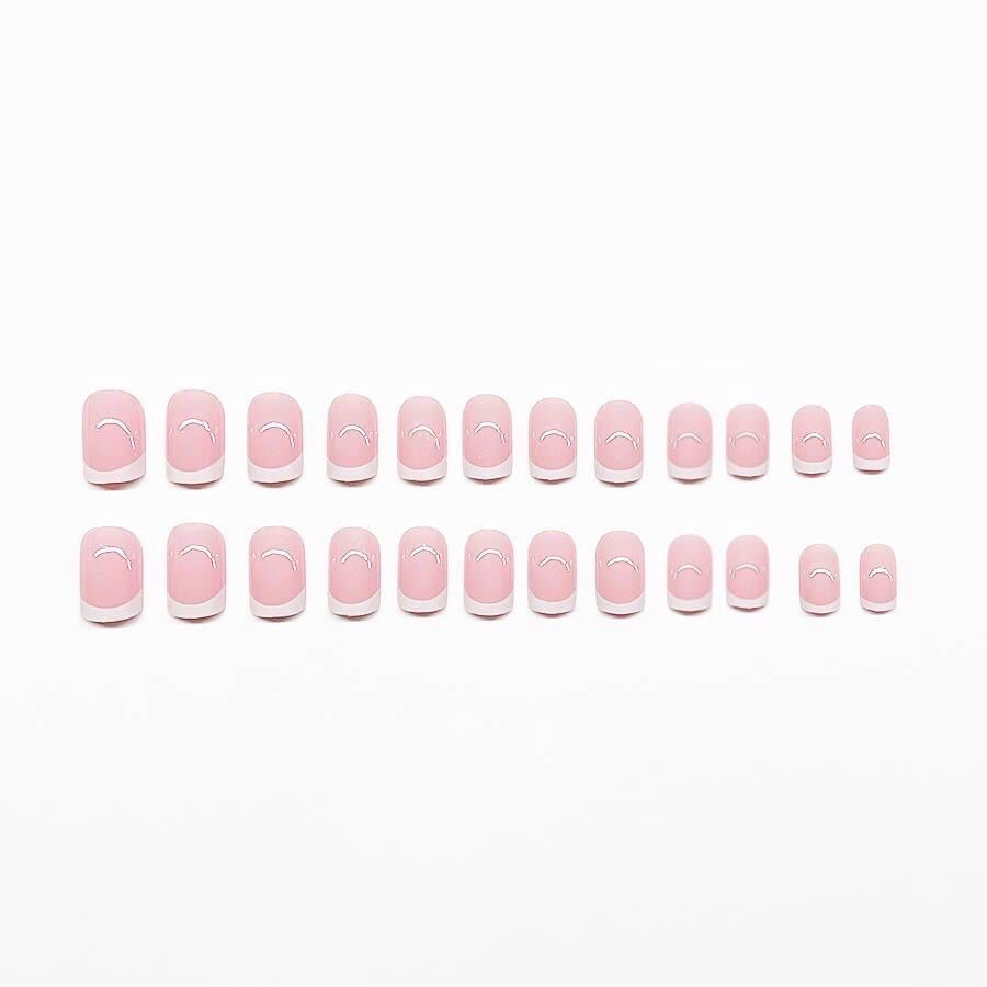 Elegant French Tip Press-On Nail Set Stornfield