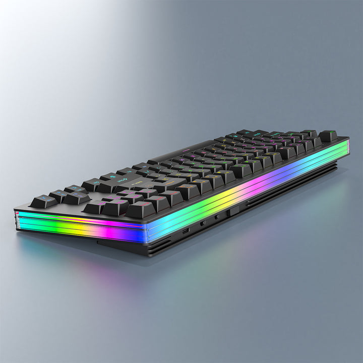 Rgb Gaming Keyboard with Mechanical Keys and Customizable Backlighting Stornfield