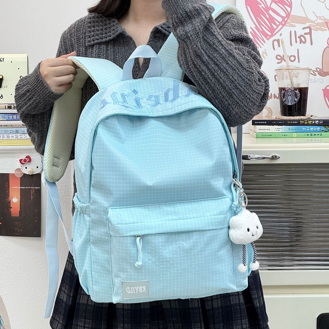 Stylish Checked Pattern Backpack Stornfield