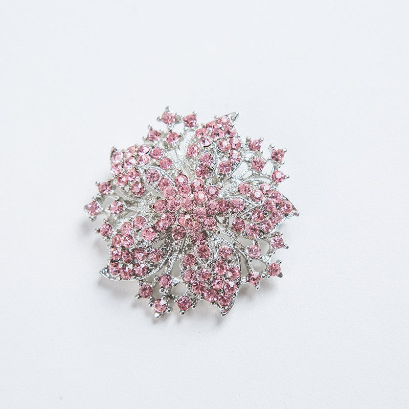 Glamorous brooch with crystals Stornfield